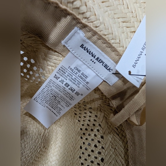 Banana Republic Cream Straw Hat main image 2